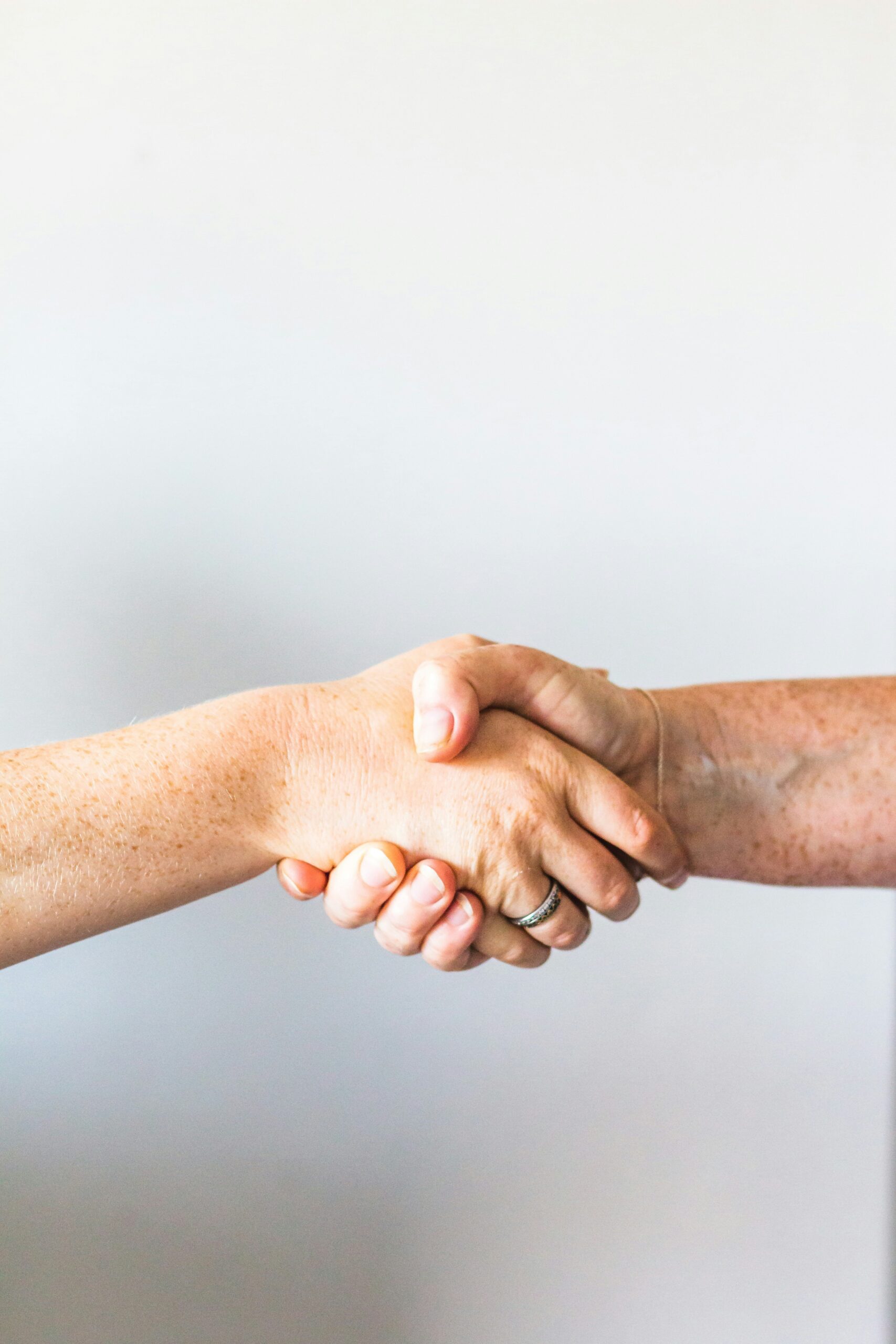 A firm handshake representing the partnership between Strategic Air Captures and a client while planning a custom drone mission in Ohio.