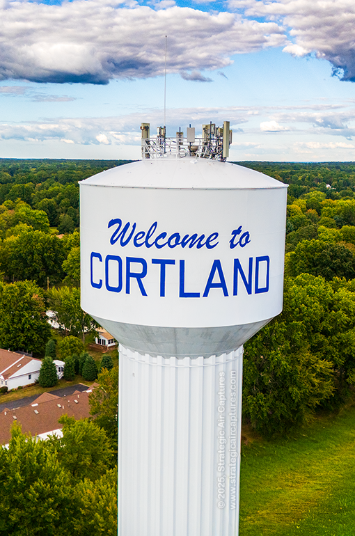 Water Tower, City of Cortland, Ohio, Sept 01, 2025