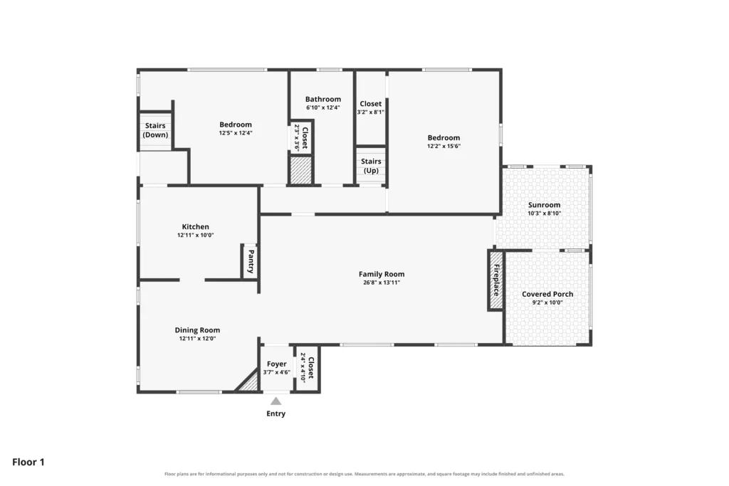 Sample Floorplan of a Youngstown Ohio Home