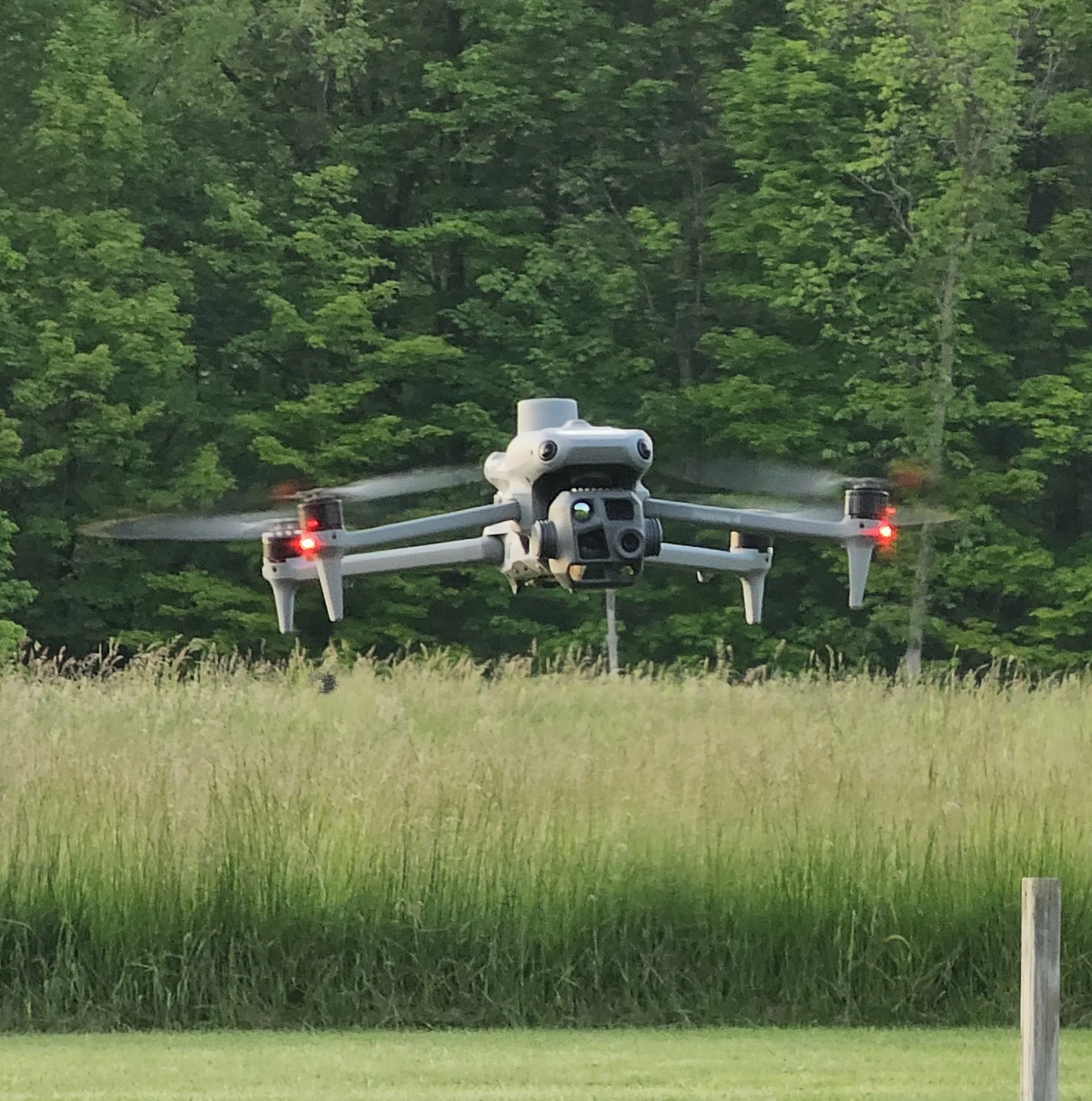 A DJI Matrice 4T, a commonly-used thermal imaging drone used for public safety, search and rescue, pet rescue, and more; soon to be banned under FCC Docket 26-189.